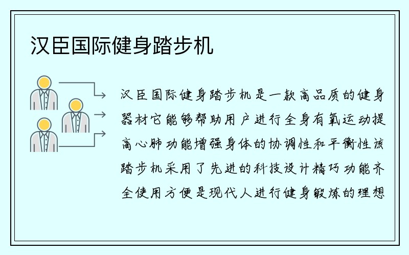 汉臣国际健身踏步机