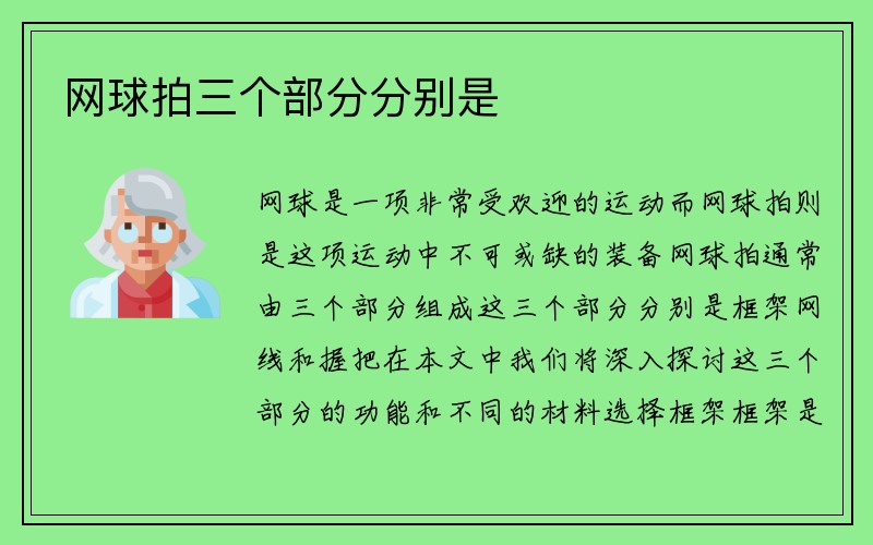 网球拍三个部分分别是