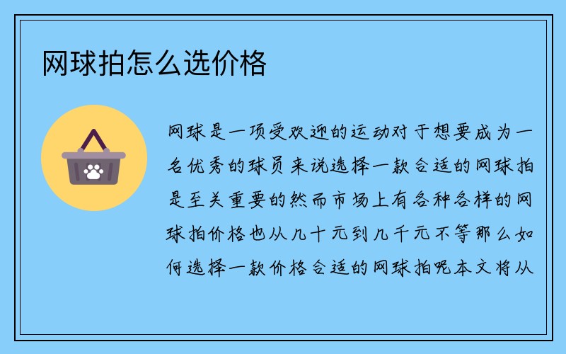 网球拍怎么选价格