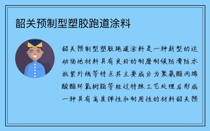 韶关预制型塑胶跑道涂料