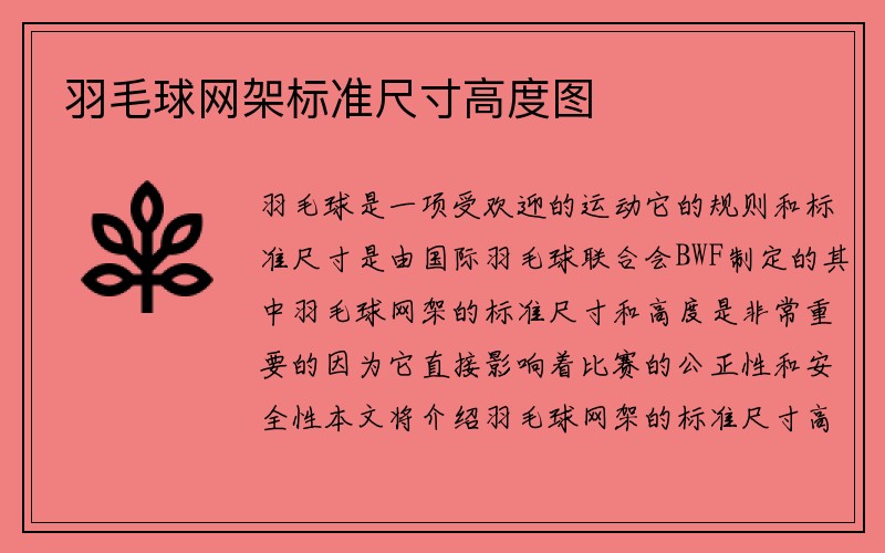 羽毛球网架标准尺寸高度图